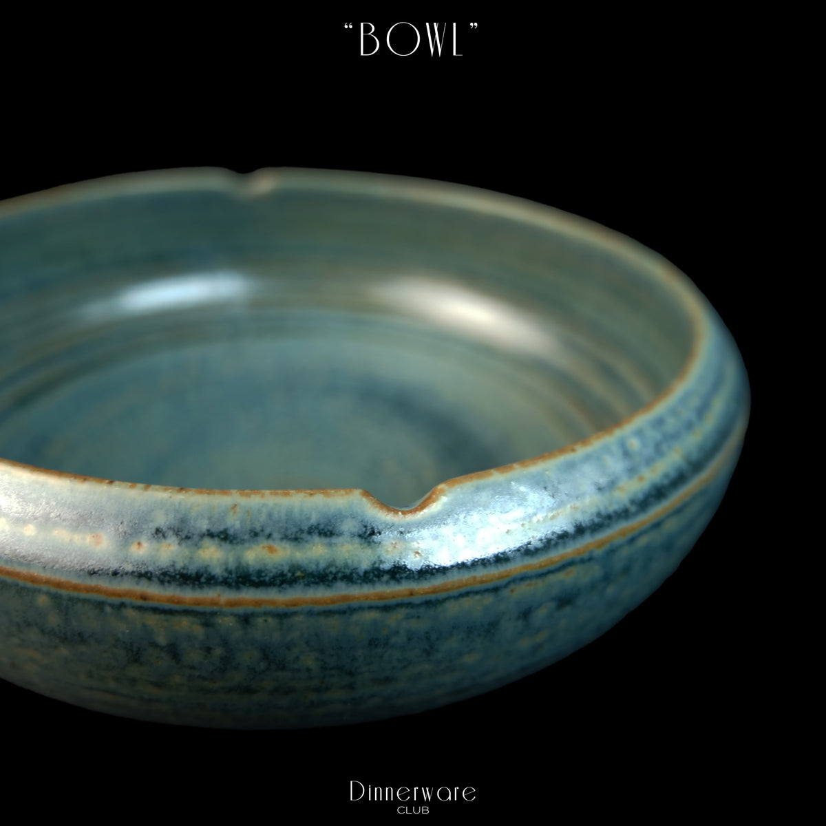 PEACOCK CICHLID BOWL - "DEEP OCEAN"