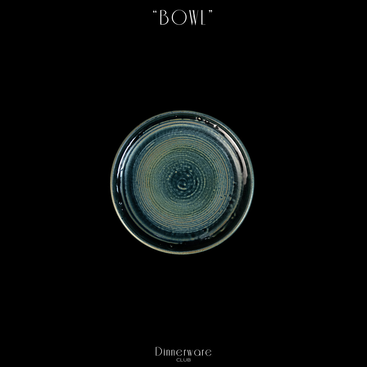 SCRIBBLED BOWL - "DEEP OCEAN"